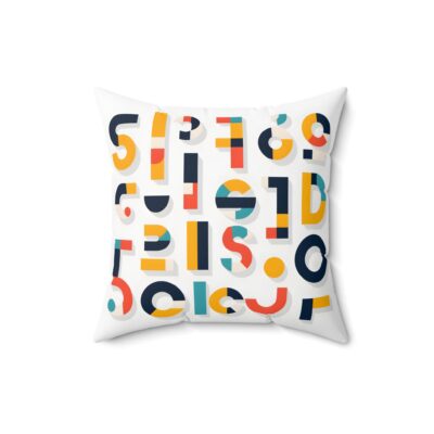 Square Pillow - Bold Modern Art Typography Concept Art Design