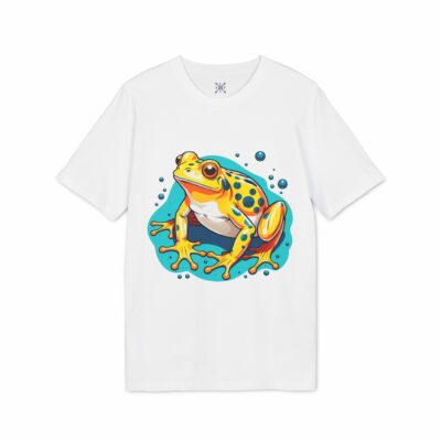 Vibrant Frog Graphic Unisex T-Shirt - Fun Nature Lover Tee