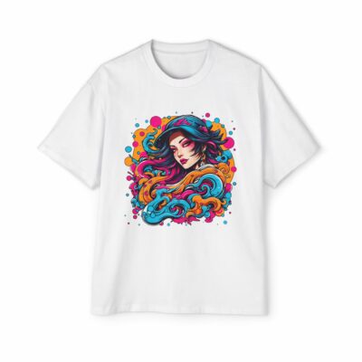 Vibrant Art Oversized Tee - Stylish and Comfortable for Creative Souls