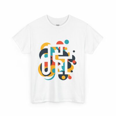 Colorful Abstract Unisex Heavy Cotton Tee | Modern Art T-Shirt