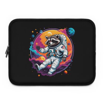 Laptop Sleeve - Cute Raccoon Astronaut in Space