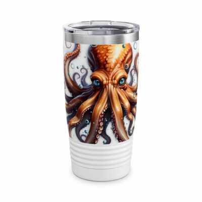 Octopus Design Stainless Steel Tumbler - 20oz Insulated Travel Mug