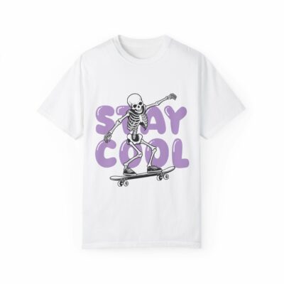 Unisex Skateboarding Skeleton T-shirt - Stay Cool Graphic Tee