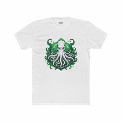 Ocean Vibes Unisex Cotton Crew Tee - Octopus Graphic T-Shirt