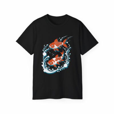 Goldfish Splash Unisex Ultra Cotton Tee - Fun Graphic T-Shirt for Aquatic Lovers